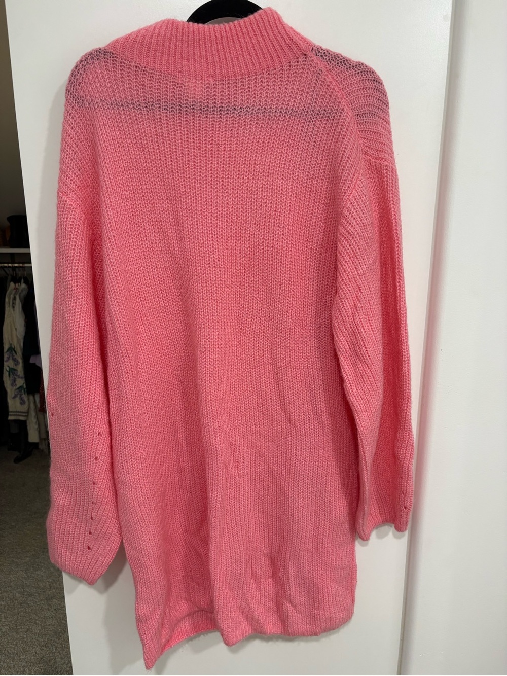 H&M Pink Knit Cowl-Neck Sweater